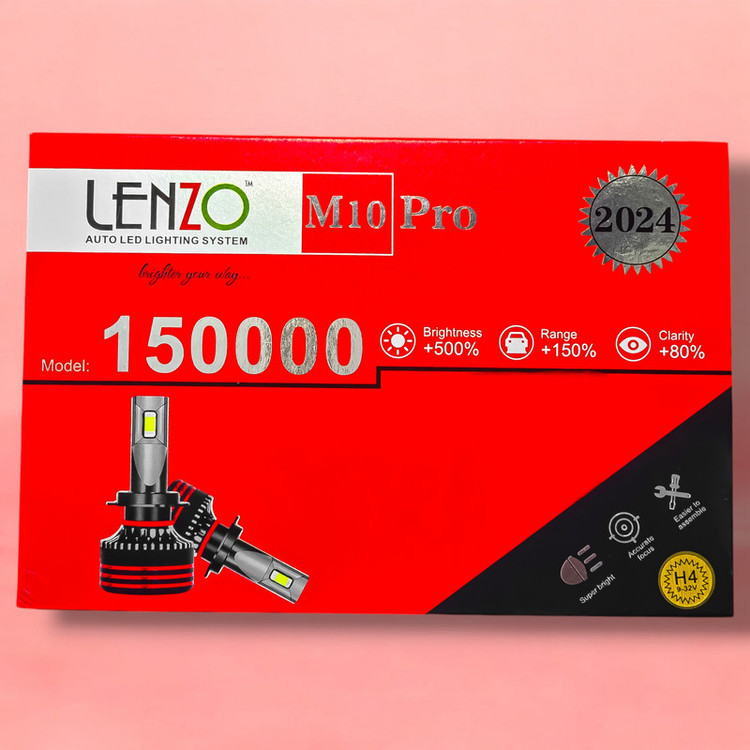 لامپ هدلایت خودرو لنزو مدل M10Pro پایه H4 بسته 2 عددی