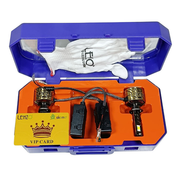 هدلایت خودرو لنزو مدل V125 PRO MAX پایه H1 بسته 2 عددی