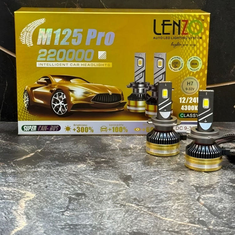 هدلایت لنزو مدل M125 Pro پایه H1 بسته دو عددی