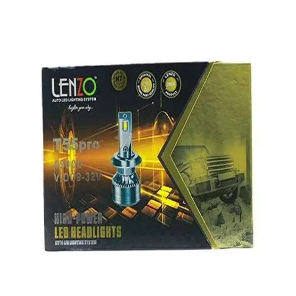 هدلایت خودرو لنزو مدل T55 Pro پایه H7 بسته دو عددی
