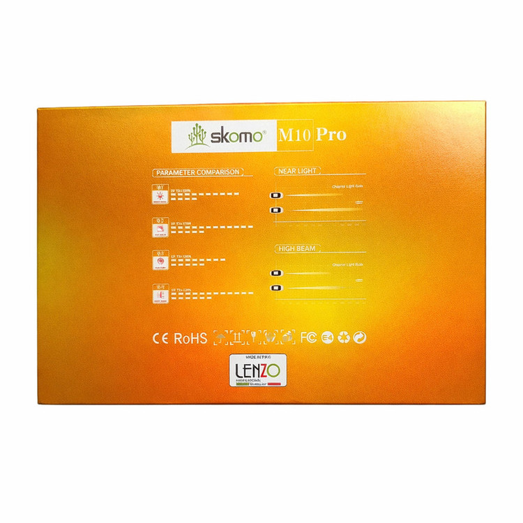 هدلایت خودرو لنزو مدل M10 PRO پایه H7 بسته 2 عددی