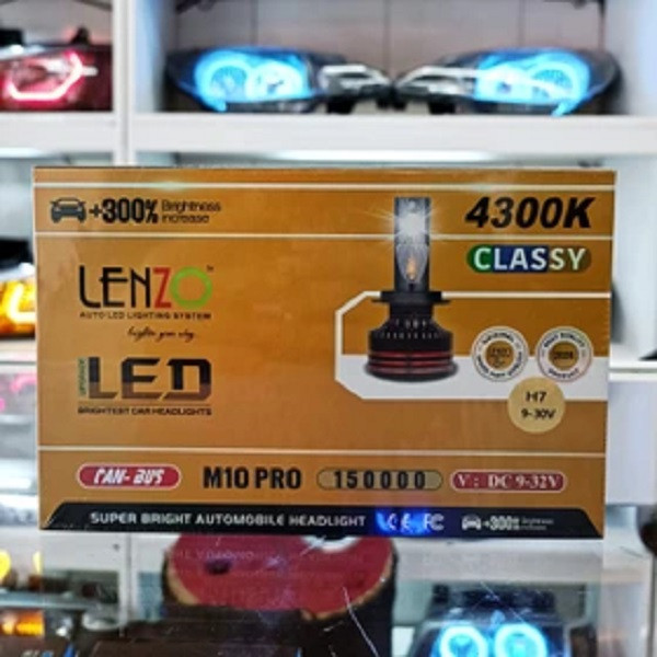 لامپ هدلایت خودرو لنزو مدل M10 PRO پایه H1 بسته دو عددی