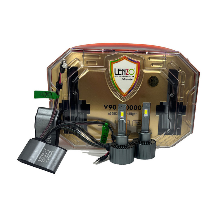 لامپ هدلایت خودرو لنزو مدل V90 پایه H1 بسته دو عددی