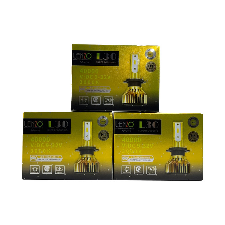 لامپ هدلایت خودرو لنزو مدل F30 پایه H1 بسته دو عددی