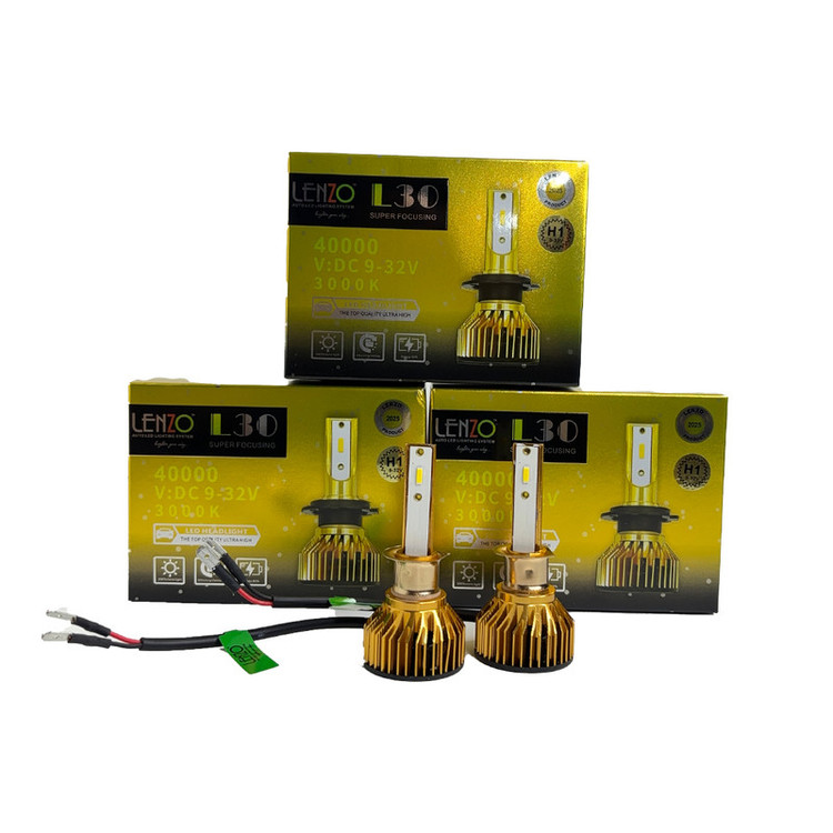 لامپ هدلایت خودرو لنزو مدل F30 پایه H1 بسته دو عددی