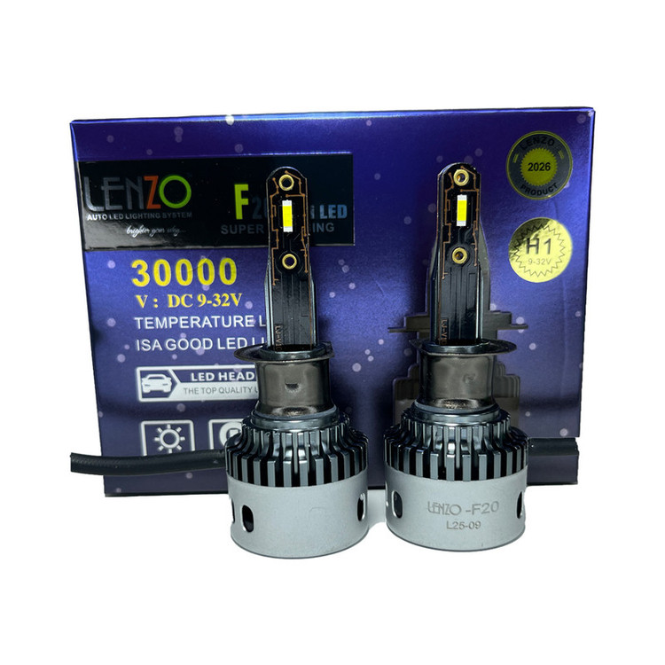 لامپ هدلایت خودرو لنزو مدل F20 پایه H1 بسته دو عددی