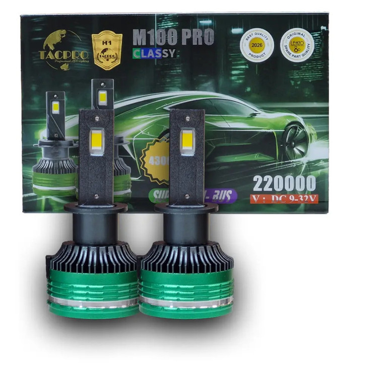 هدلایت لامپ خودرو لنزو مدل M100 pro پایه H1 بسته 2 عددی