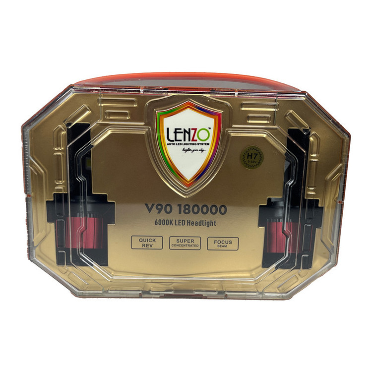 لامپ هدلایت خودرو لنزو مدل V90 پایه H7 بسته دو عددی