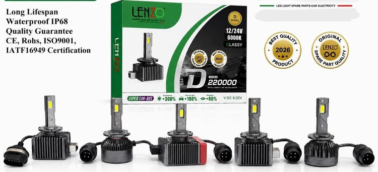 هدلایتهای جدید سری D لنزو جایگزین زنون فابریک با پایه های D1s D2s D3s D4s D5s
