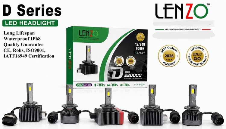 هدلایتهای جدید سری D لنزو جایگزین زنون فابریک با پایه های D1s D2s D3s D4s D5s