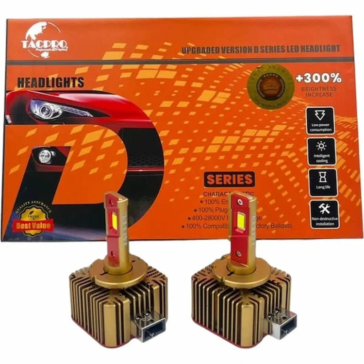 هدلایتهای جدید سری D لنزو جایگزین زنون فابریک با پایه های D1s D2s D3s D4s D5s